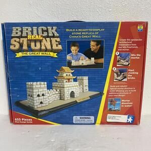 Real Brick Stone The Great Wall Brick And Mortar Kits 15.4x4.1x5.5 New